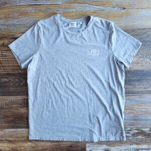 UGG x TELFAR Logo Tee-Shirt Short Sleeve Crew Heather Grey Cotton Blend